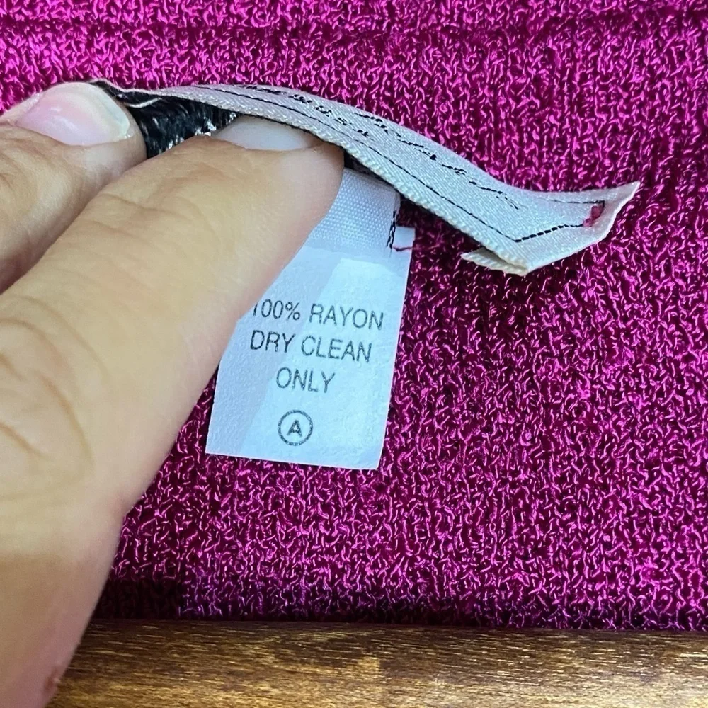 Vintage Brenda French fuschia pink boxy knit blazer small medium
